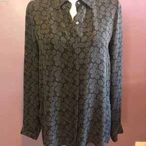 VINCE EUC Print Blouse Sz 6
